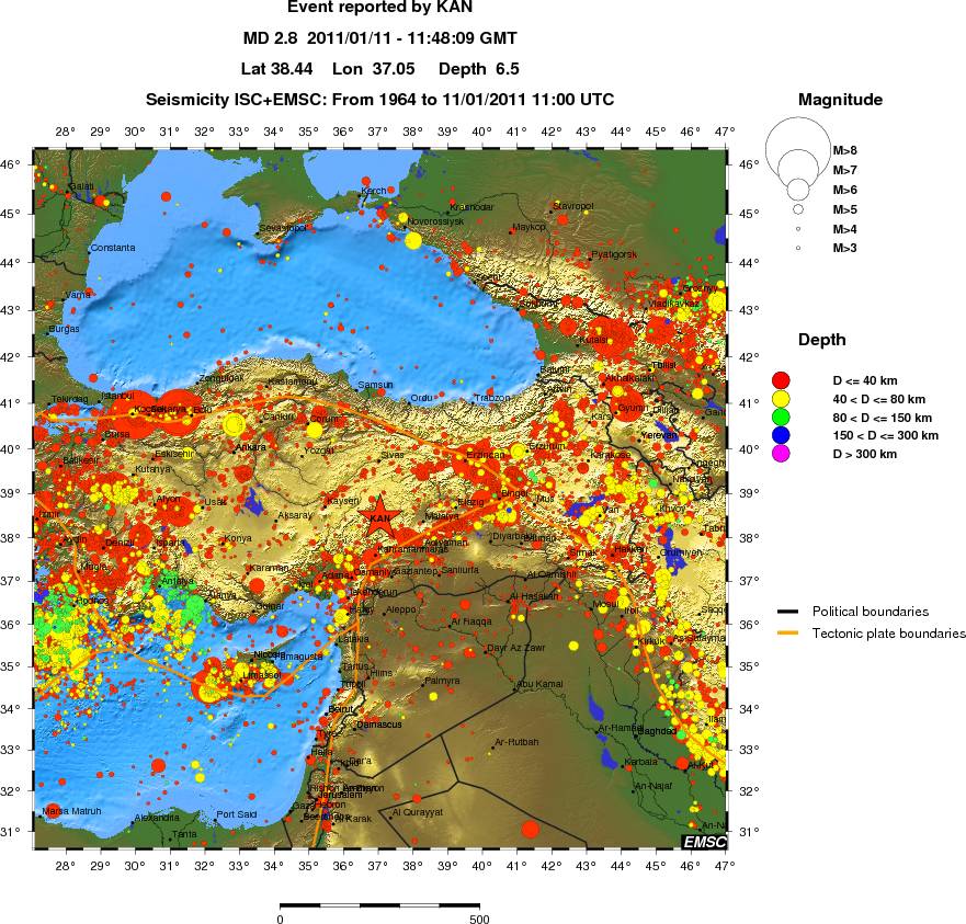 wide historical seismicity