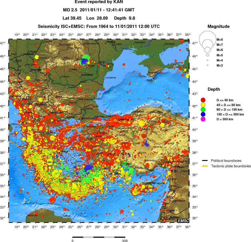 wide historical seismicity
