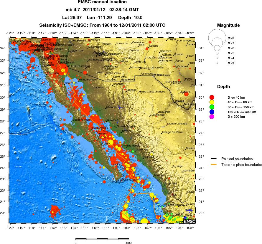 wide historical seismicity