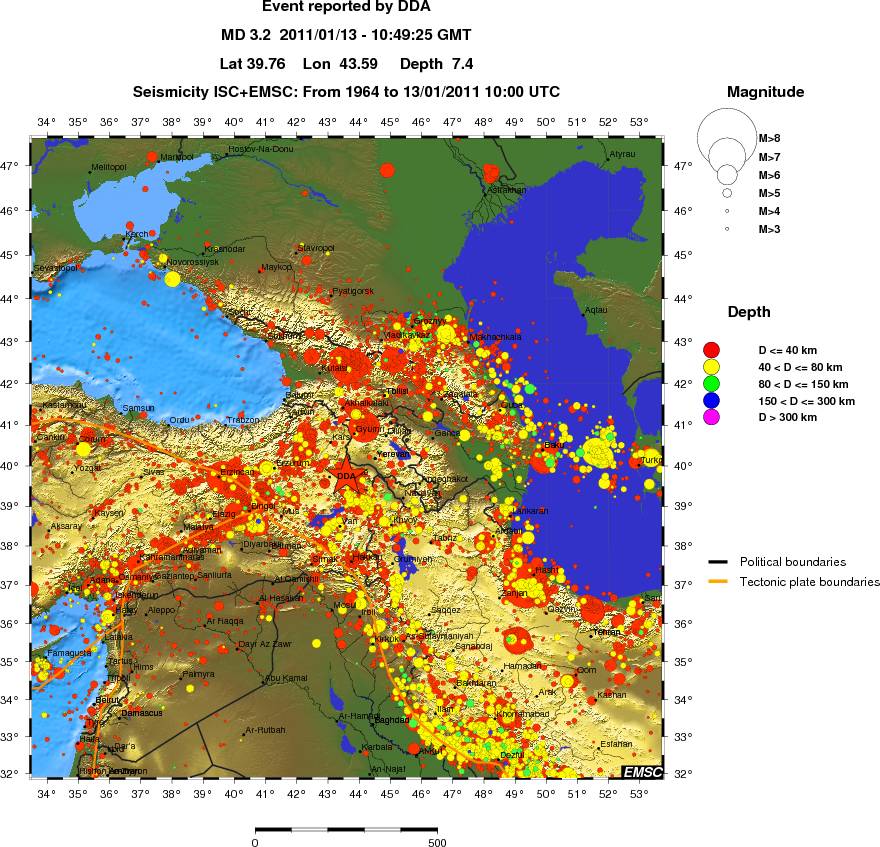 wide historical seismicity