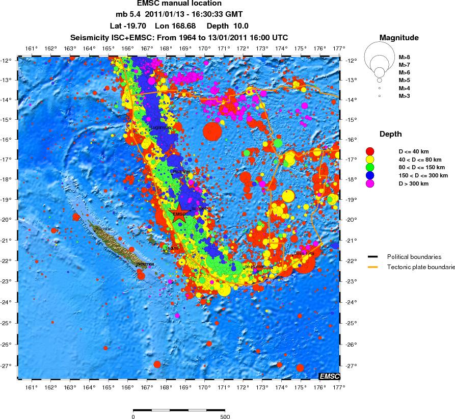 wide historical seismicity