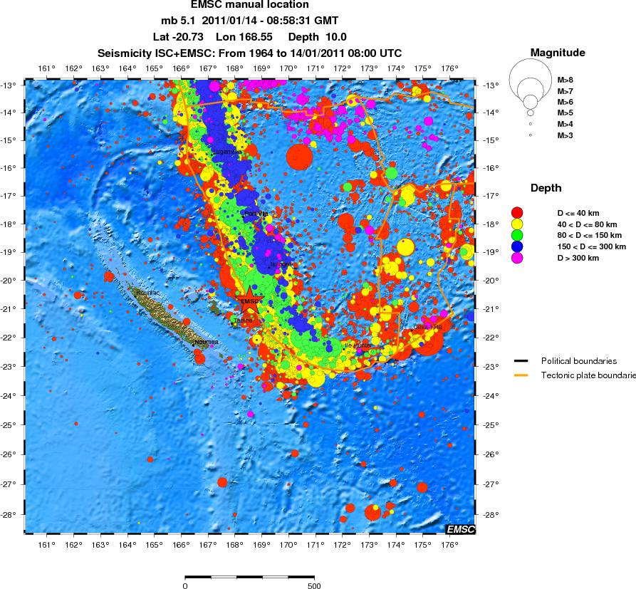 wide historical seismicity