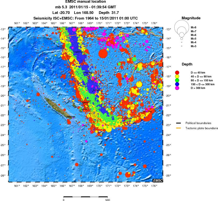 wide historical seismicity