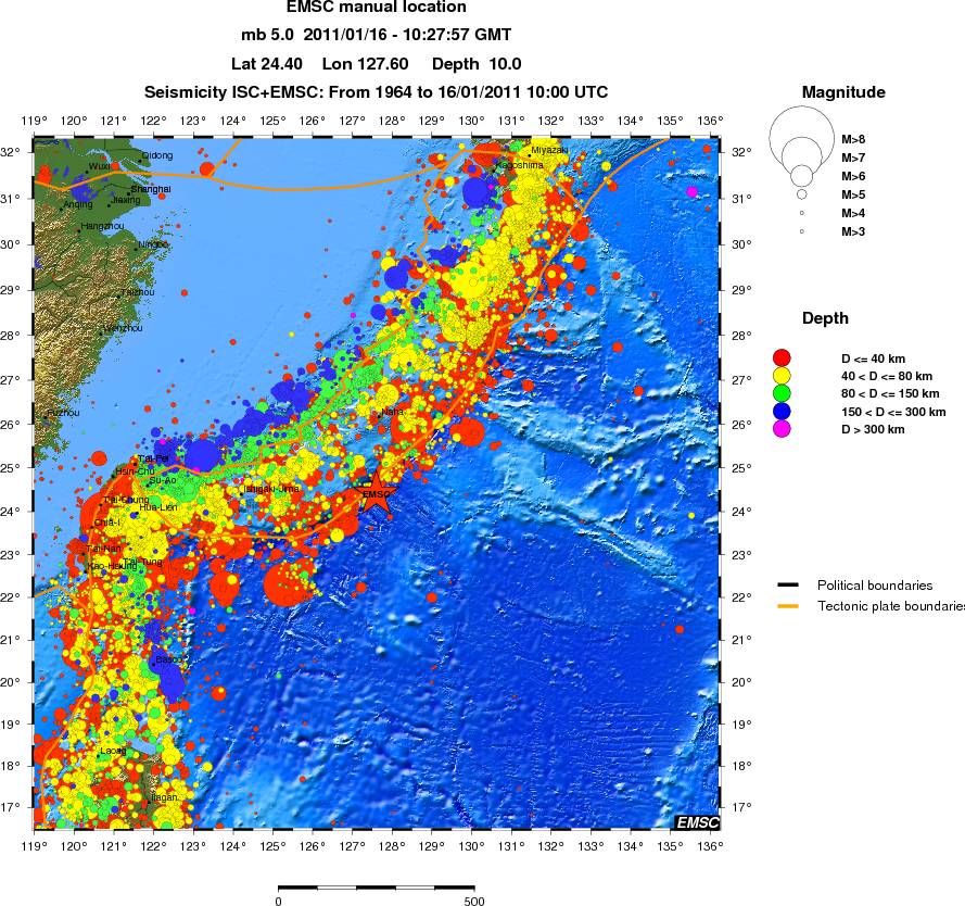 wide historical seismicity