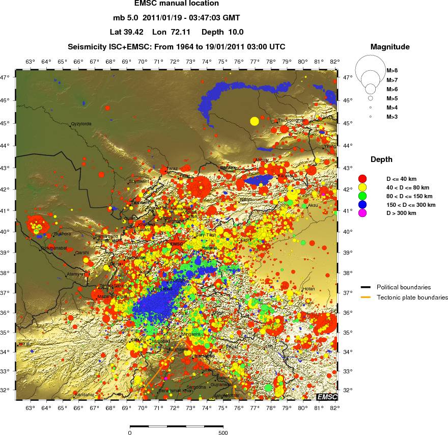 wide historical seismicity