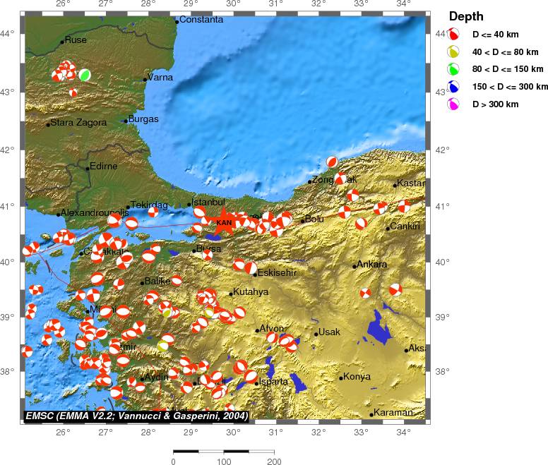 Regional moment Tensor