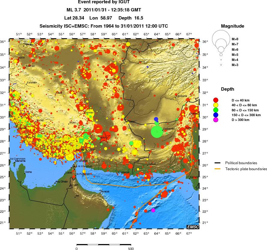 wide historical seismicity