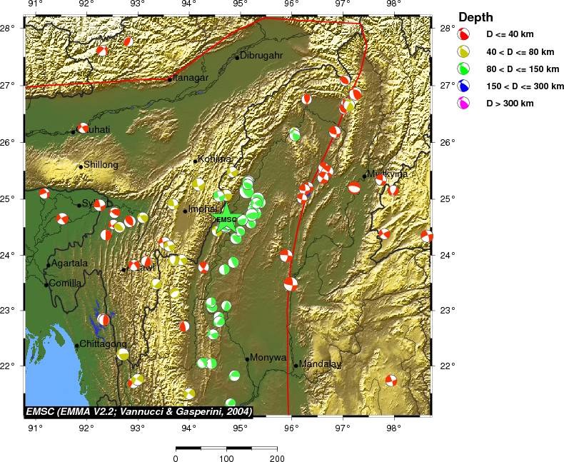 Regional moment Tensor