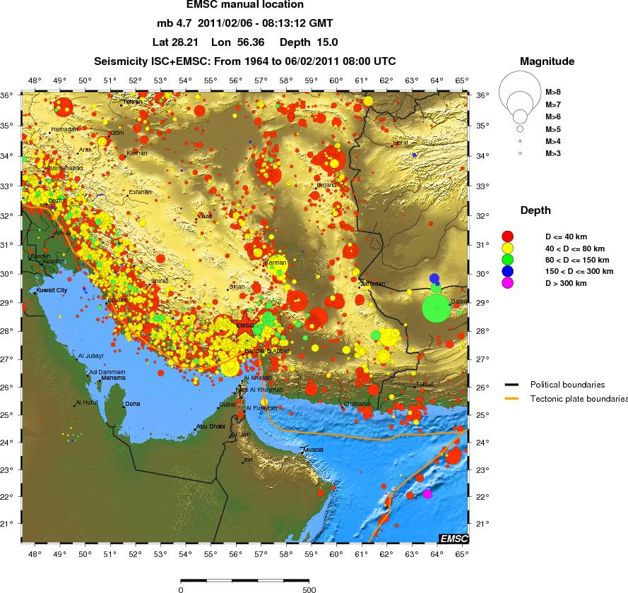 wide historical seismicity