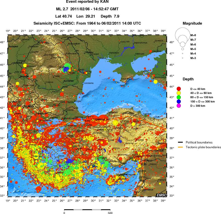 wide historical seismicity