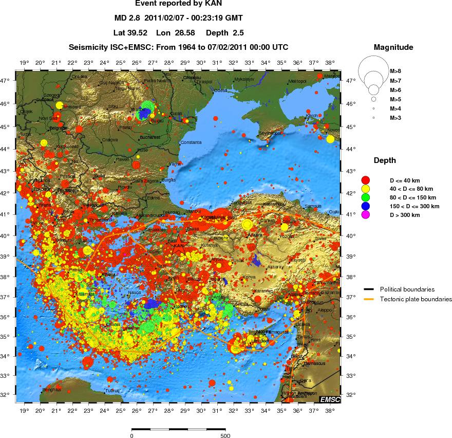 wide historical seismicity