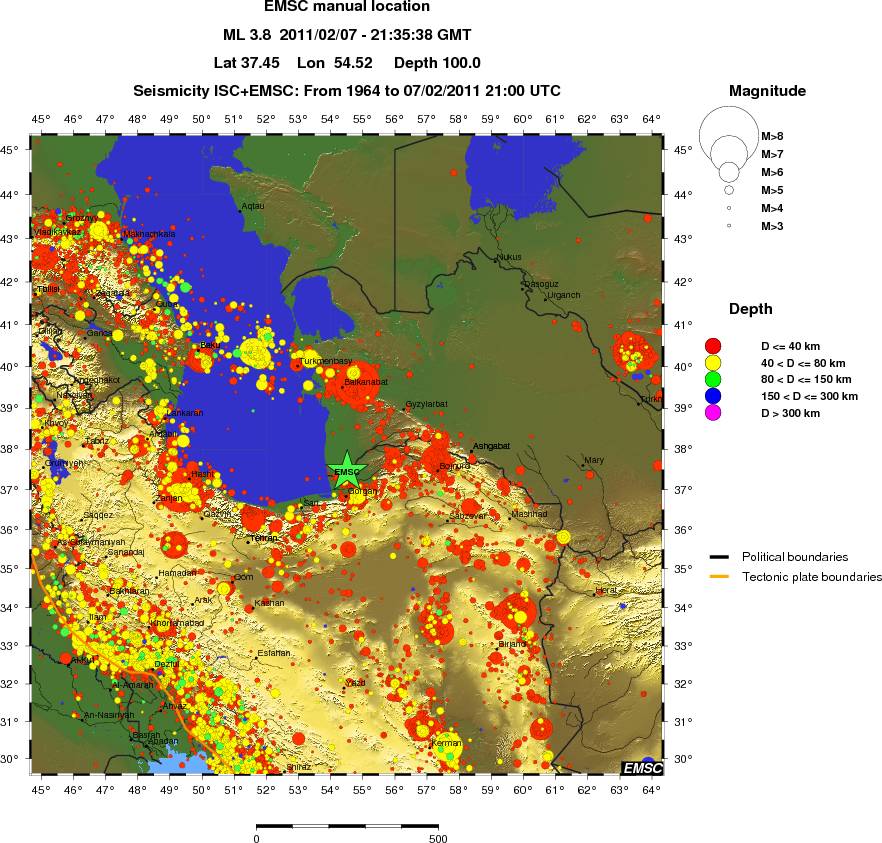 wide historical seismicity