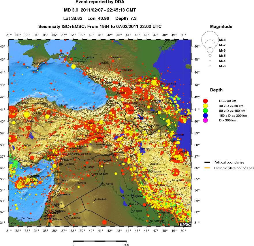 wide historical seismicity