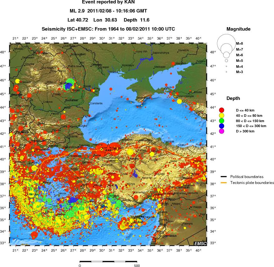 wide historical seismicity