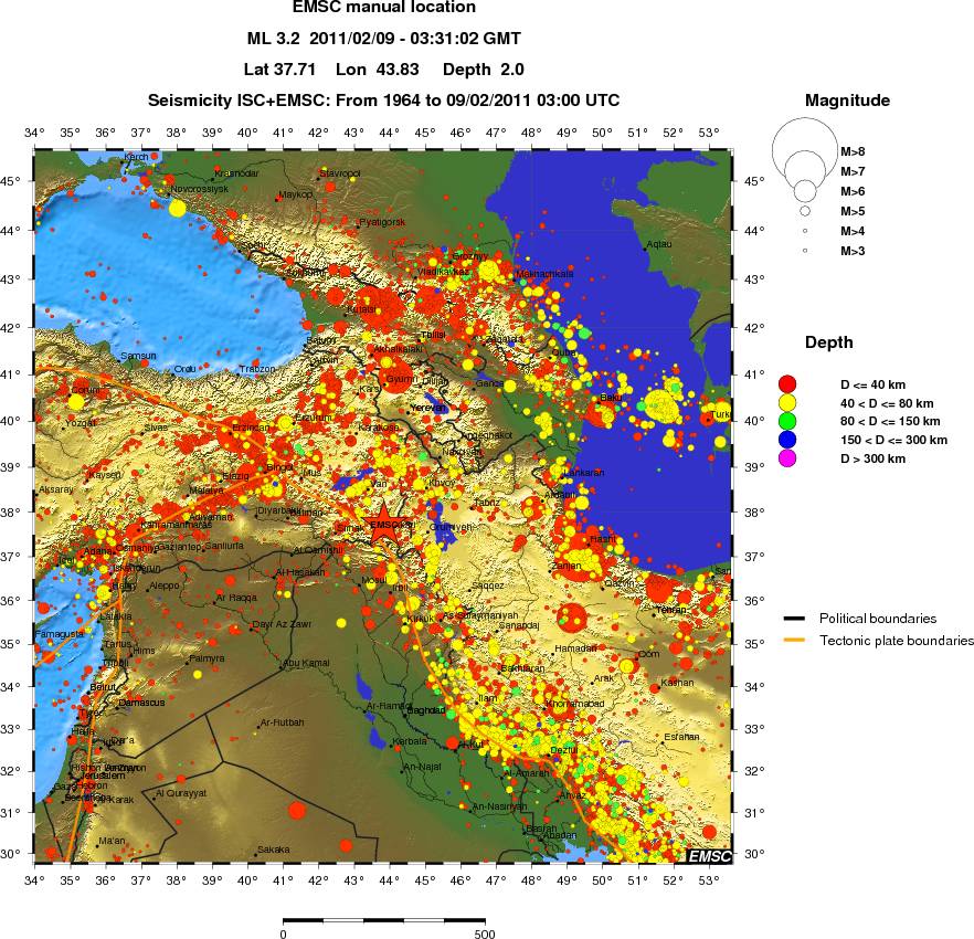 wide historical seismicity