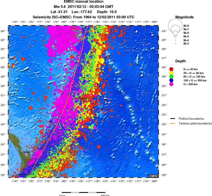 wide historical seismicity