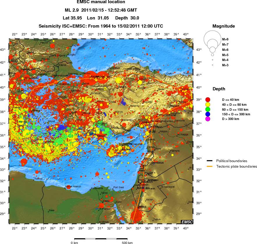 wide historical seismicity