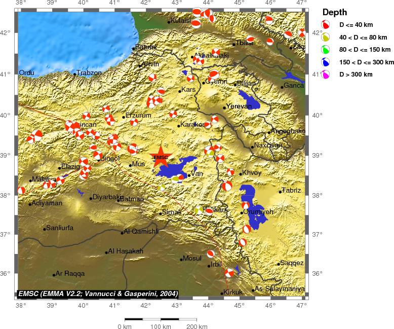 Regional moment Tensor