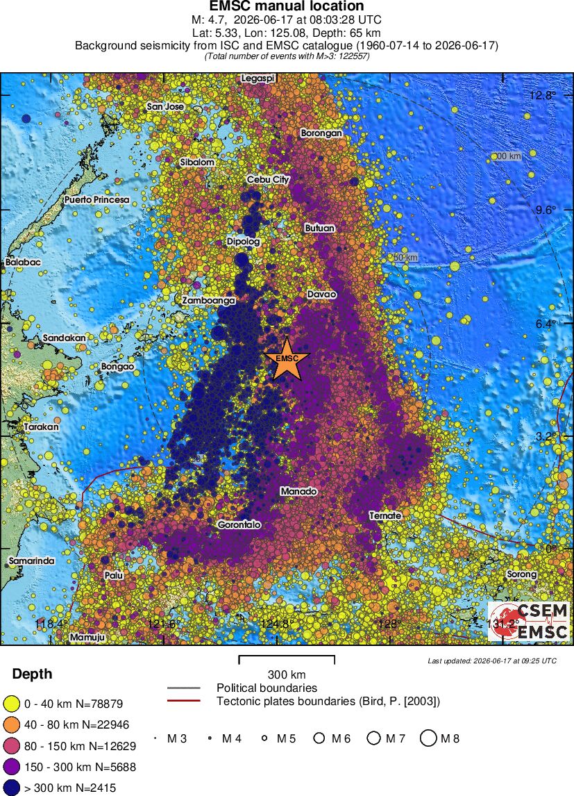 wide historical seismicity