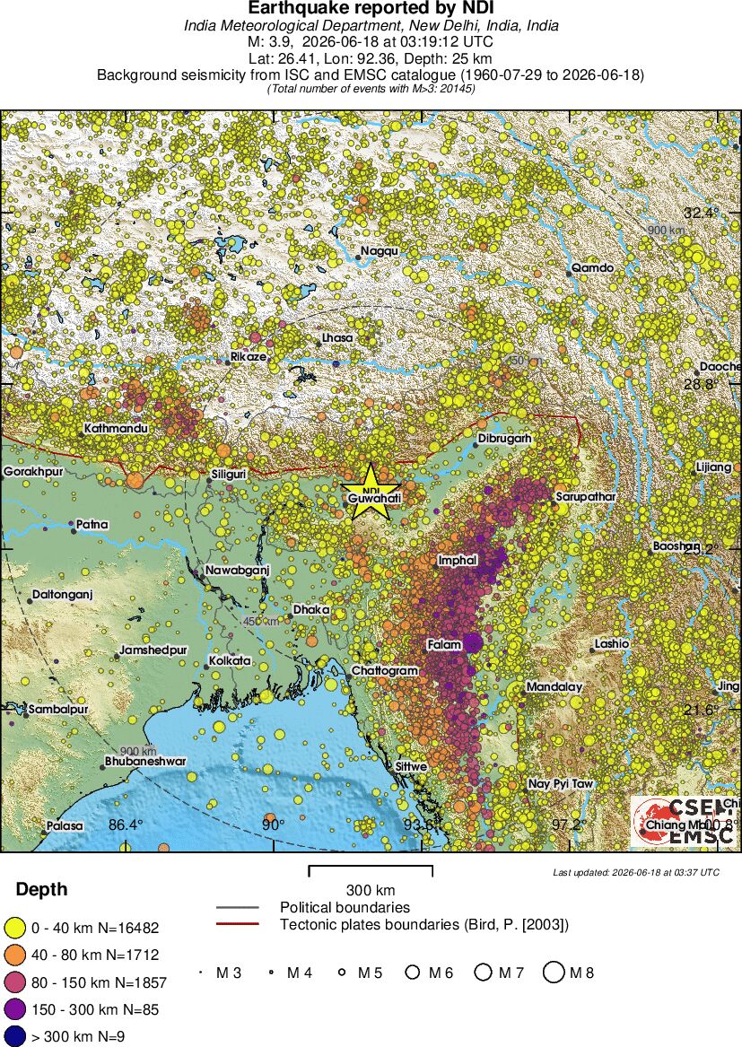 wide historical seismicity