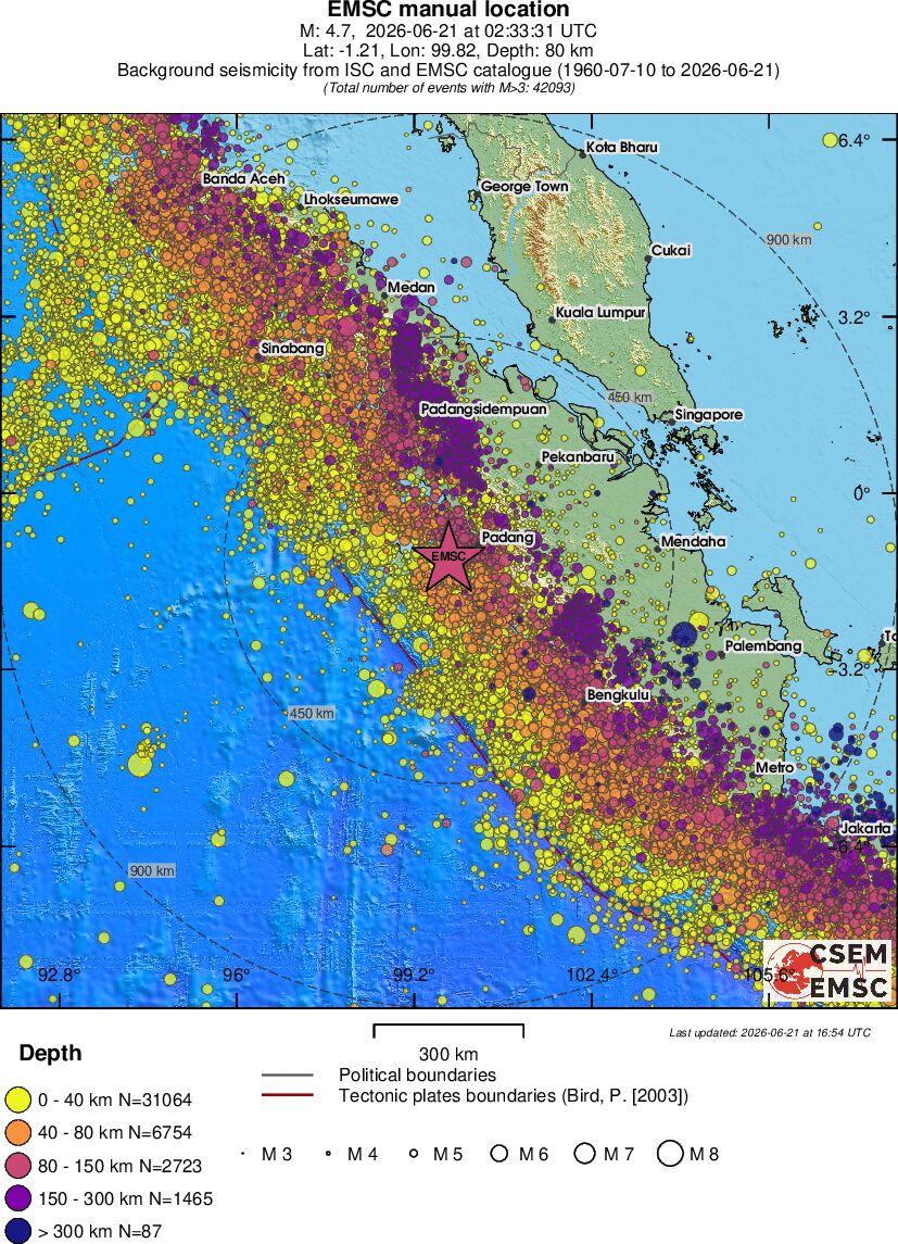 wide historical seismicity
