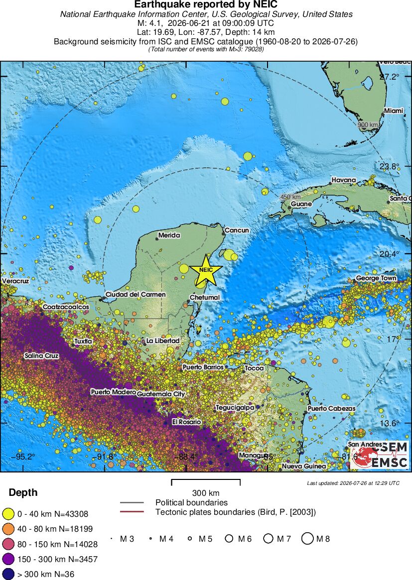 wide historical seismicity