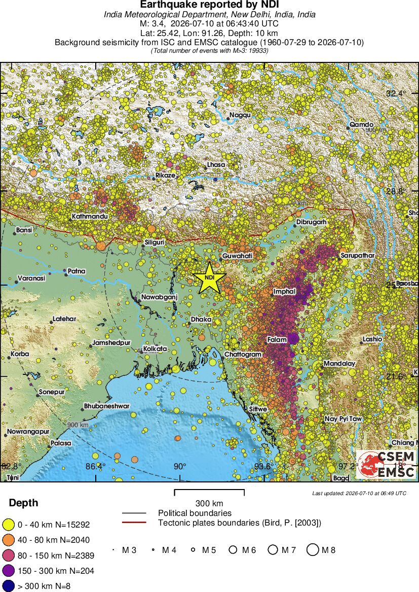 wide historical seismicity