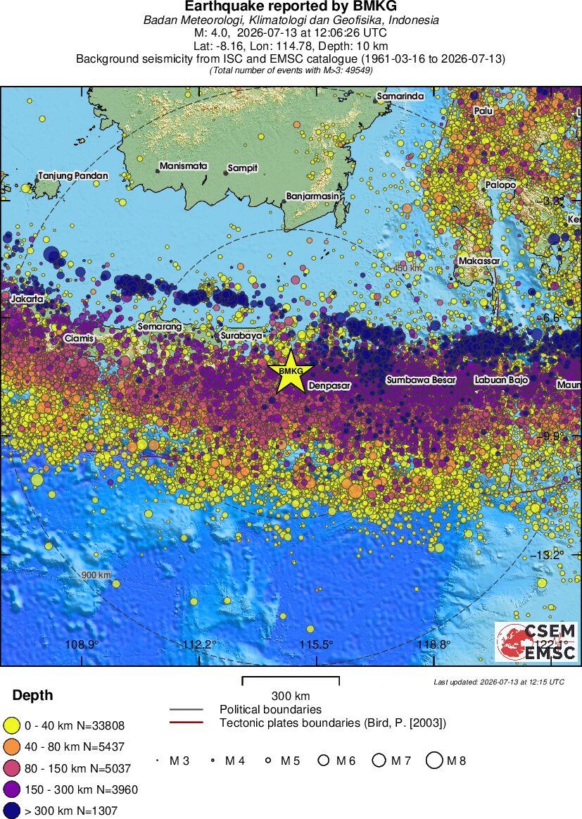 wide historical seismicity