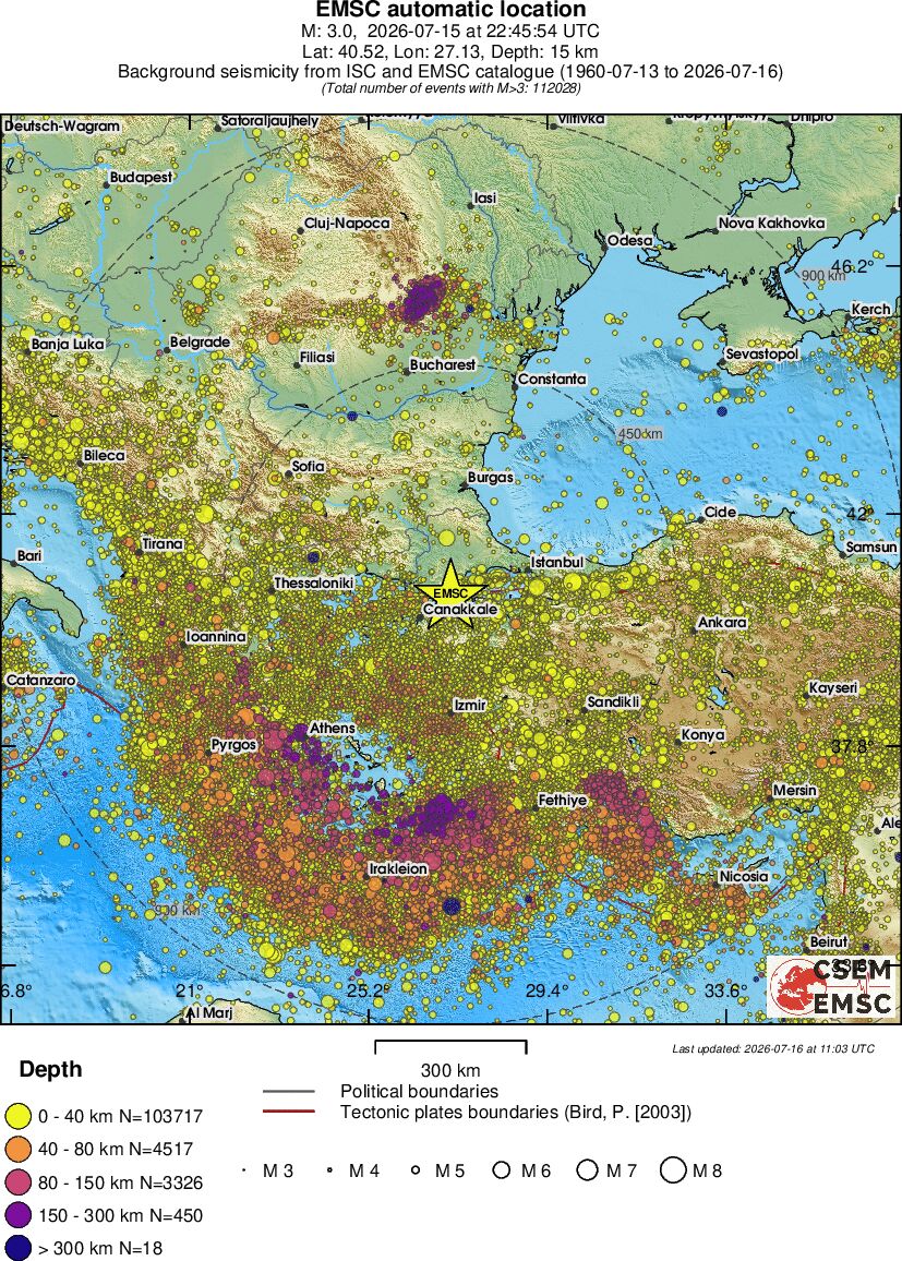 wide historical seismicity