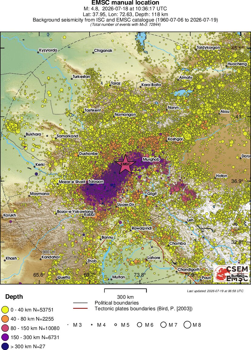 wide historical seismicity