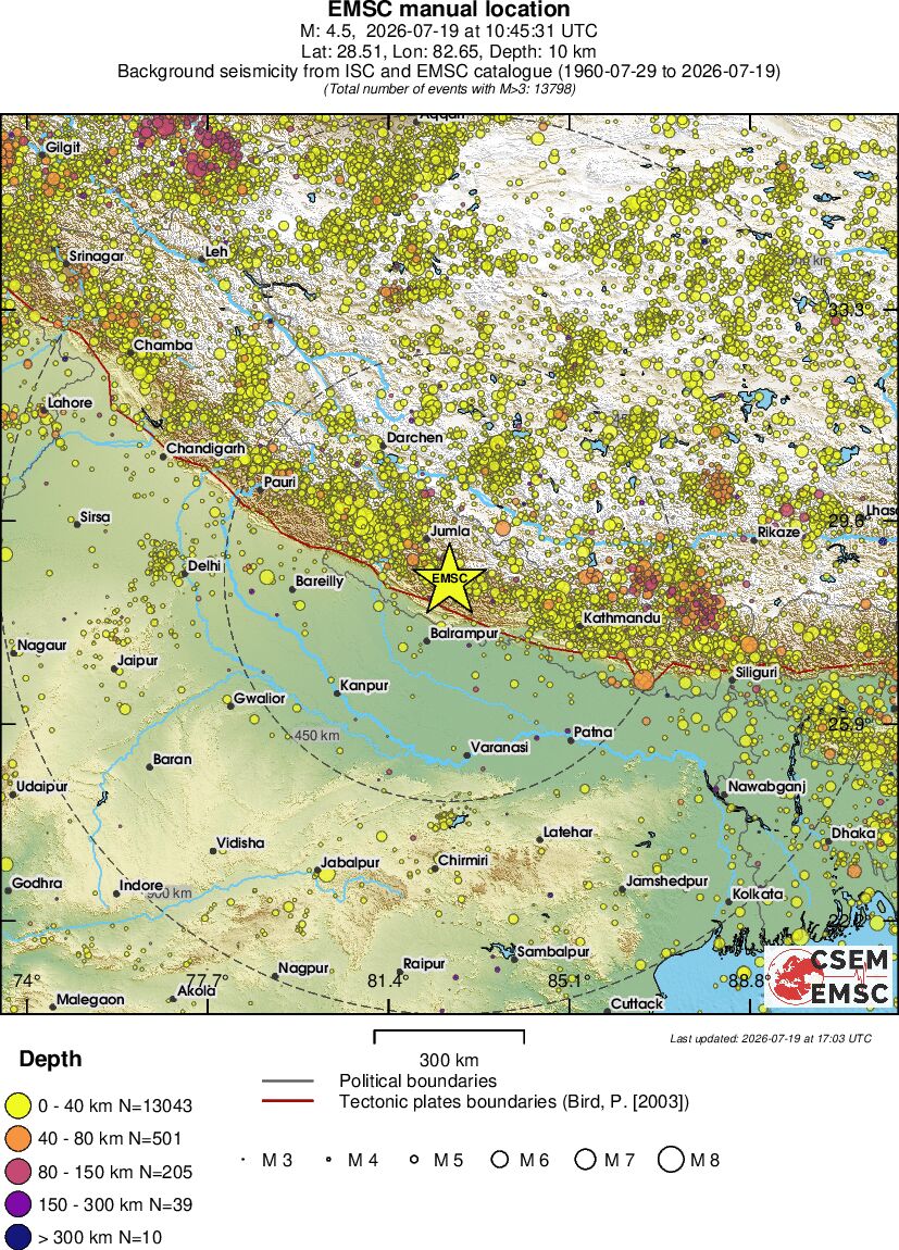 wide historical seismicity
