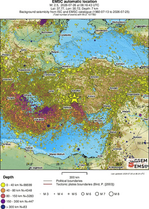 wide historical seismicity