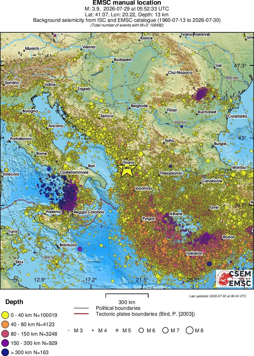 wide historical seismicity