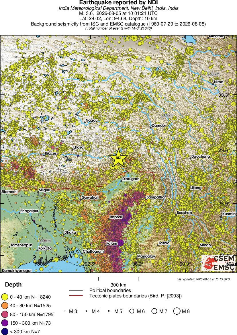 wide historical seismicity