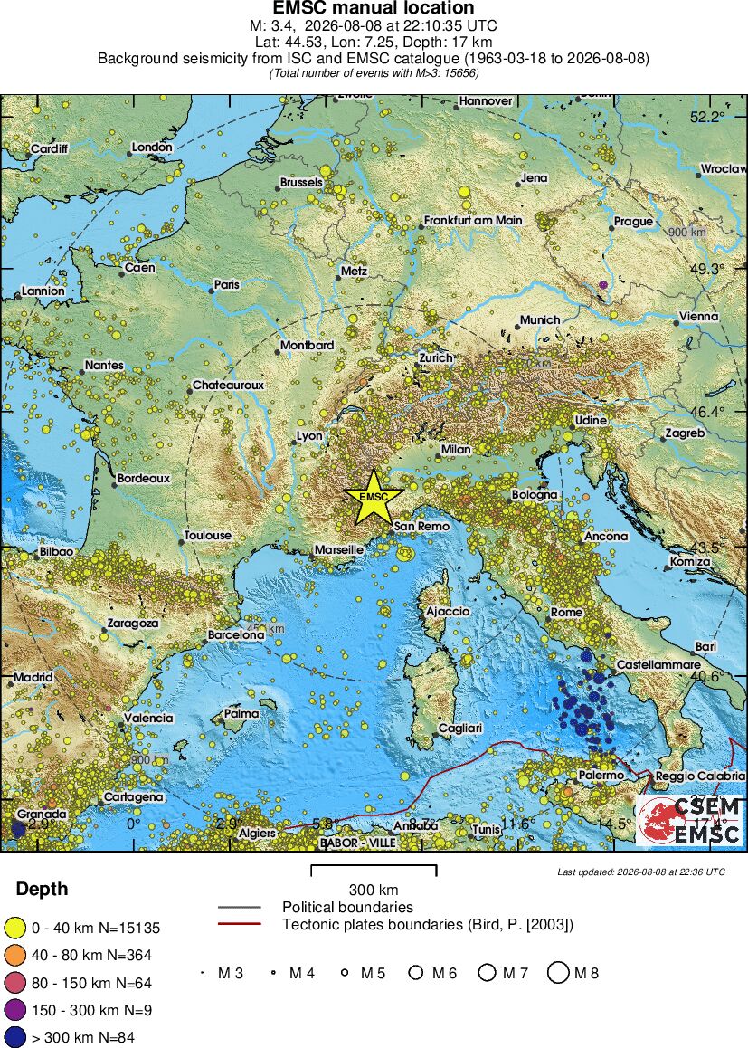 wide historical seismicity