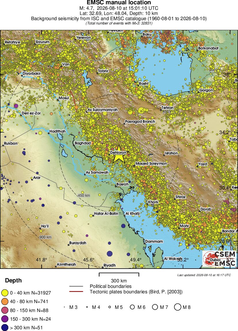 wide historical seismicity