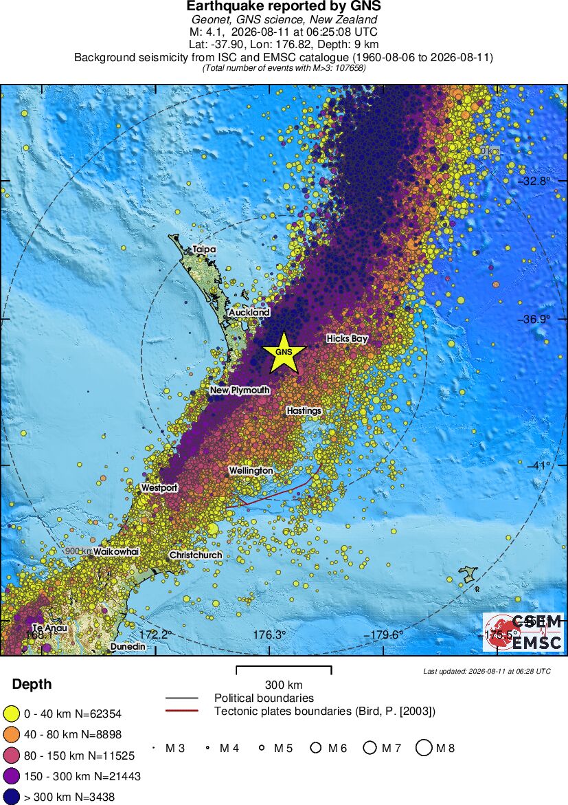 wide historical seismicity