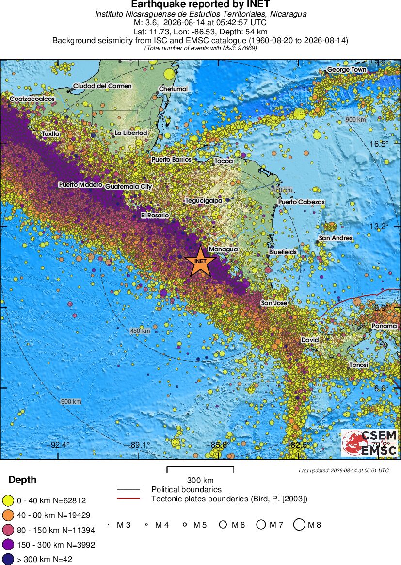 wide historical seismicity