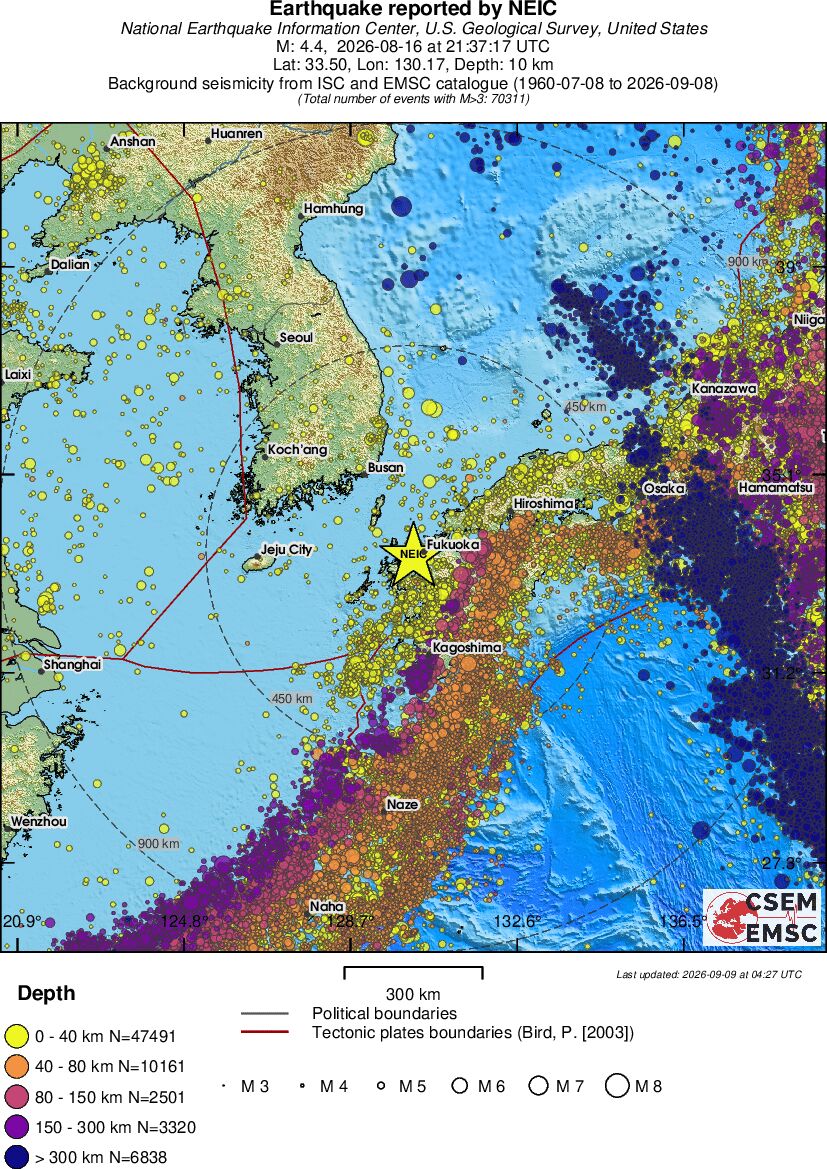 wide historical seismicity