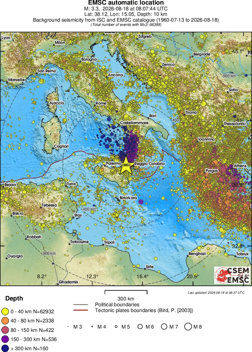 wide historical seismicity