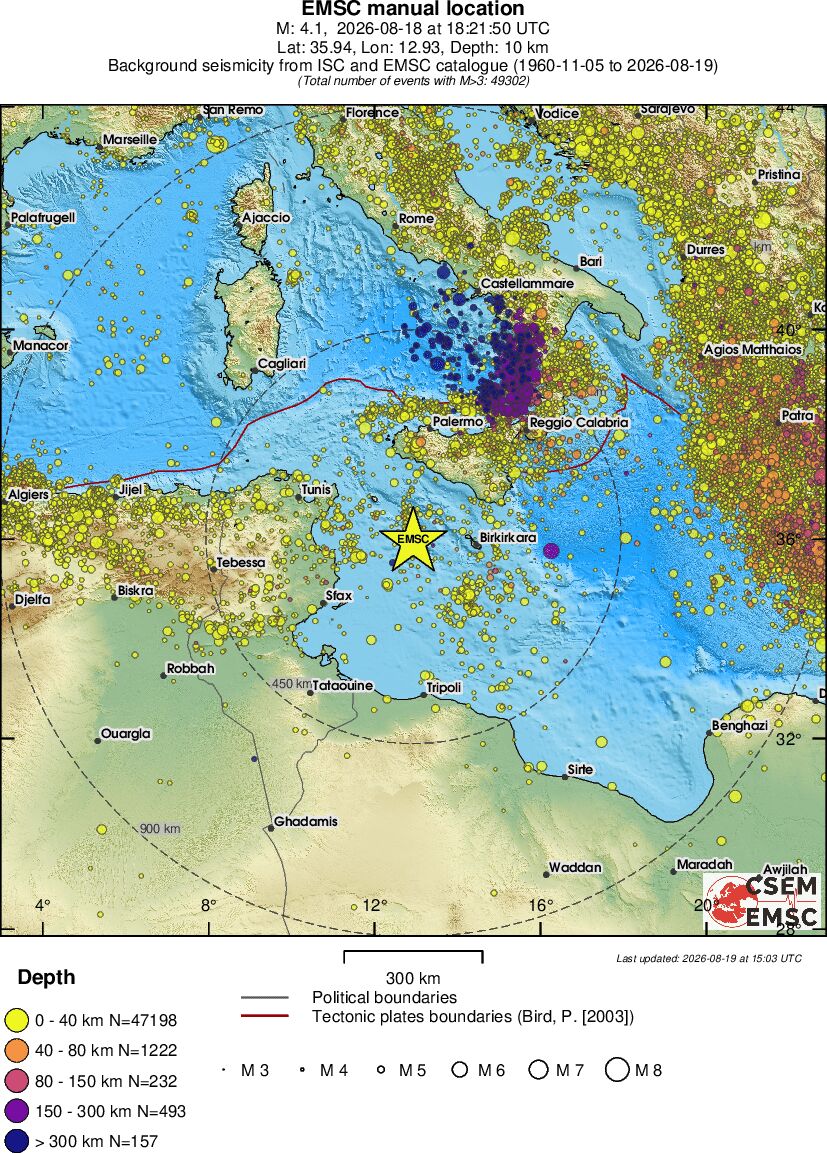 wide historical seismicity