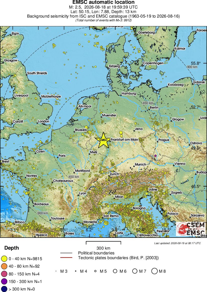 wide historical seismicity