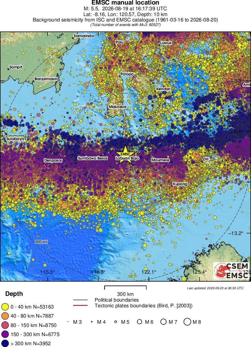 wide historical seismicity