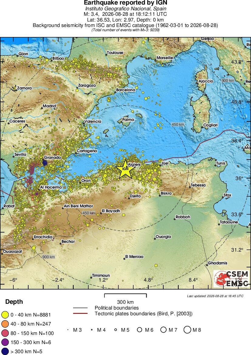 wide historical seismicity