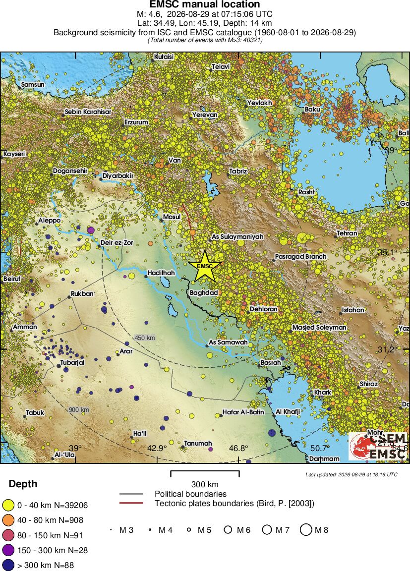wide historical seismicity