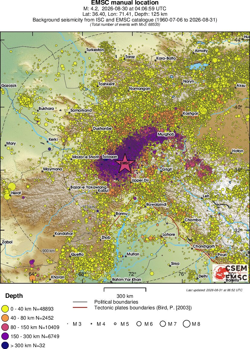 wide historical seismicity