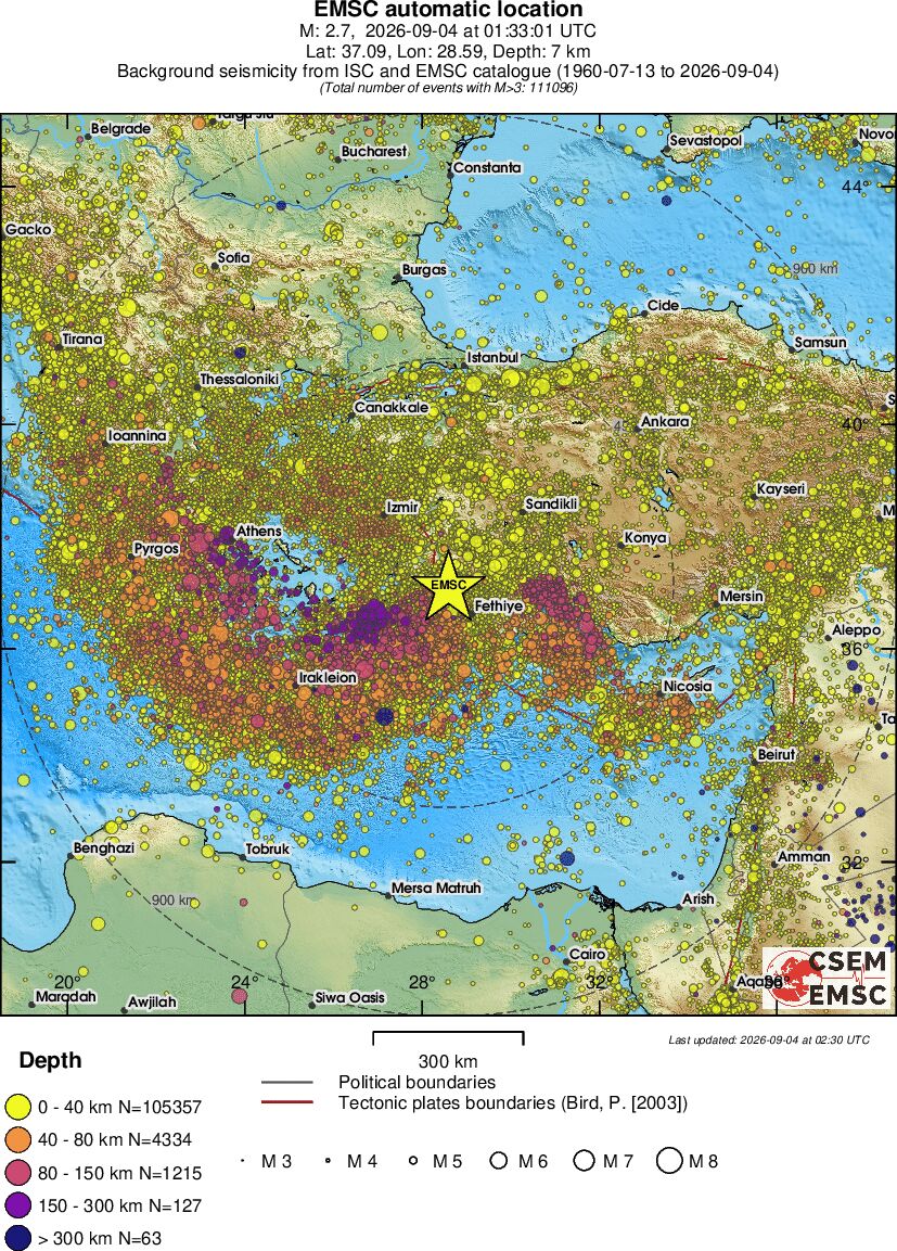 wide historical seismicity