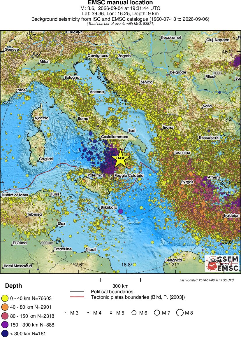 wide historical seismicity