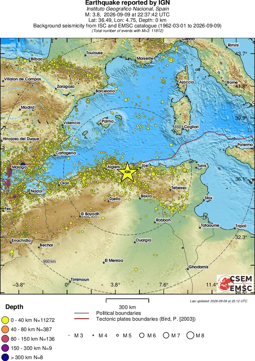wide historical seismicity