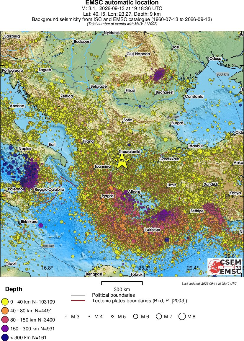 wide historical seismicity